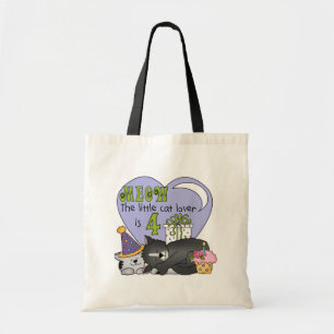 猫好き第4回誕生日Tシャツとギフト トートバッグ