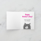 猫好き簡単カスタマイズおもしろい可能マザーズ日 カード (内部)