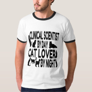 猫好き臨床科学者 Tシャツ