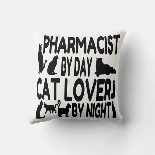 猫好き薬剤師 クッション (裏面)