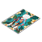 猫好き虎猫スパイラルフォトノートブック ノートブック (左側)