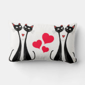 猫好き装飾用クッション ランバークッション (裏面)