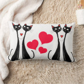 猫好き装飾用クッション ランバークッション (ブランケット)