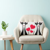 猫好き装飾用クッション ランバークッション (椅子)