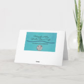 猫好き誕生日カーリラックスドおよびおもしろい カード (裏面)