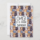 猫好き誕生日l OMGそれはあなたの誕生日 おもしろい (正面)
