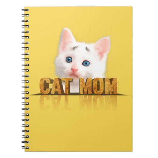 猫好き贈与 | cat mom gift 今まで最高のも猫ママ ノートブック (正面)