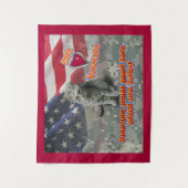 猫好き退役軍人 タペストリー (正面)