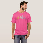 猫好き進化友人 Tシャツ (正面フル)