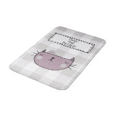 猫好き魅力的のパーフェクトバッファロープレイド バスマット (アングル)