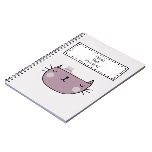 猫好き魅力的の目的 ノートブック (左側)