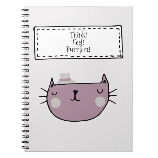 猫好き魅力的の目的 ノートブック (正面)