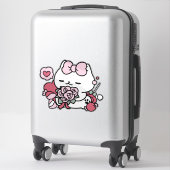 猫好き – かわいいバレンタインの猫デザイン シール (スーツケース)