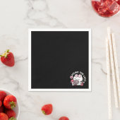 猫好き – かわいいバレンタインの猫デザイン スタンダードカクテルナプキン (インサイチュ)