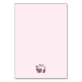 猫好き – かわいいバレンタインの猫デザイン テーブルナンバー (裏面)