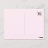 猫好き – かわいいバレンタインの猫デザイン ポストカード (裏面)