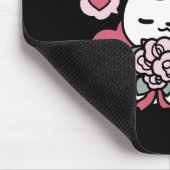 猫好き – かわいいバレンタインの猫デザイン マウスパッド (コーナー)