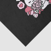 猫好き – かわいいバレンタインの猫デザイン 薄葉紙 (詳細)