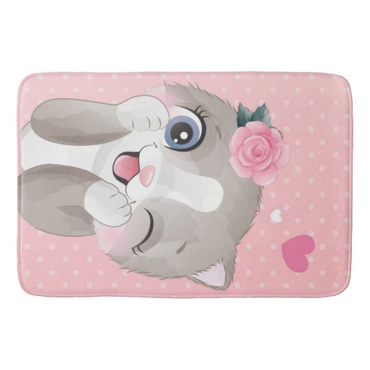 猫好き |かわいい子猫 バスマット (正面)