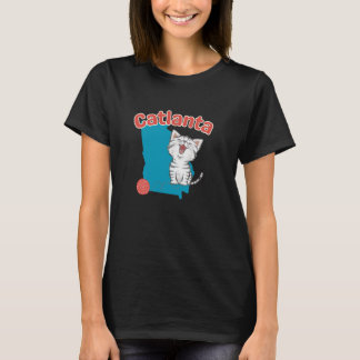 猫好き アトランタ ジョージア 猫パパ 猫ママ ペット好き Tシャツ