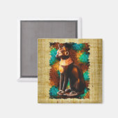 「猫好き」エジプトのバステット猫マグネット マグネット (正面/裏面)