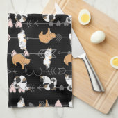 猫好き キッチンタオル (四つ折り)