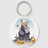 猫好き キーホルダー (正面)