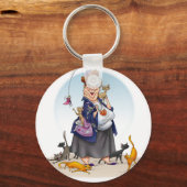 猫好き キーホルダー (正面)