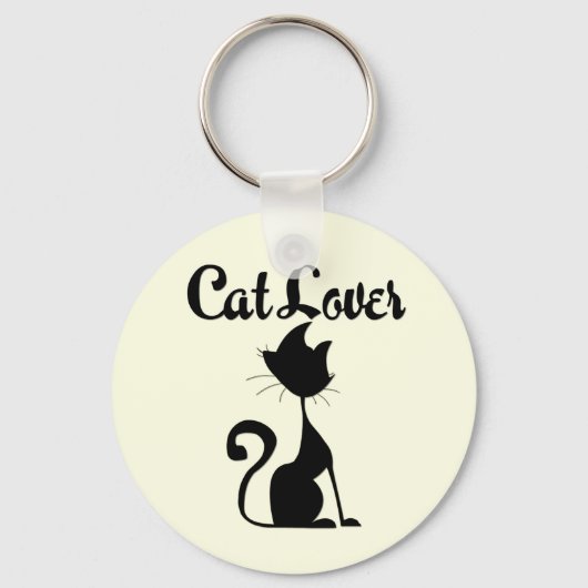 猫好き キーホルダー (正面)