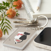 猫好き キーホルダー (正面右)