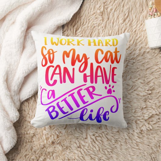 猫好き クッション (ブランケット)