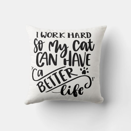 猫好き クッション (裏面)