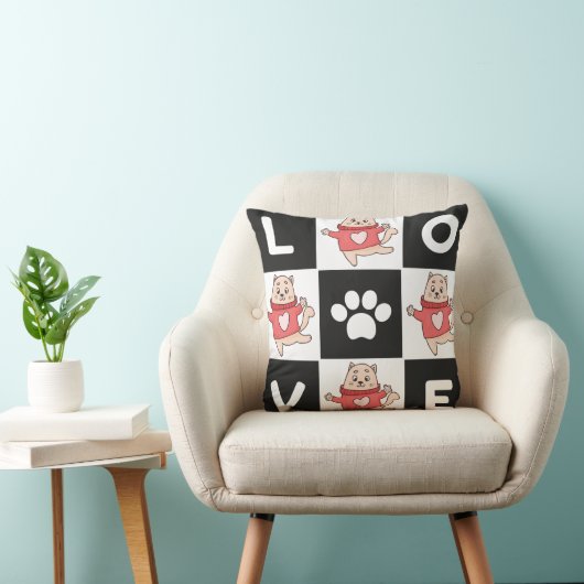 猫好き クッション (椅子)