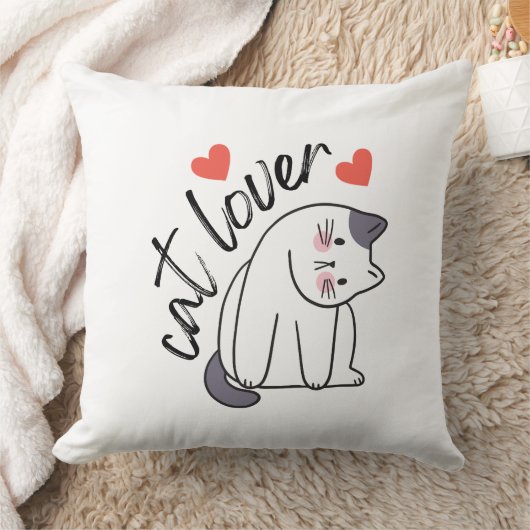 猫好き クッション (ブランケット)