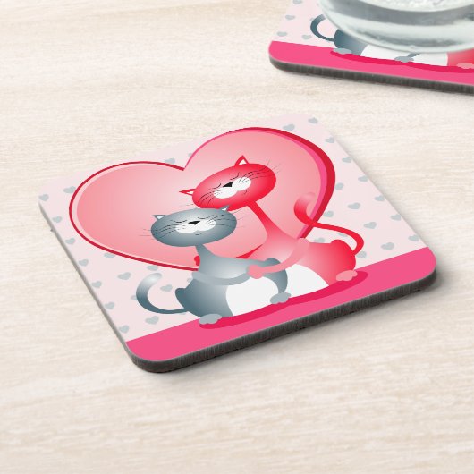 猫好き コースター (左側)