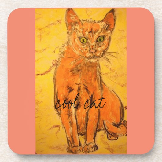 猫好き コースター (正面)