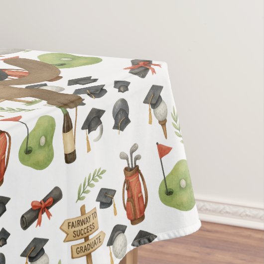 猫好き・ゴルファーをテーマにしたゴルフの卒業 テーブルクロス (インサイチュ)