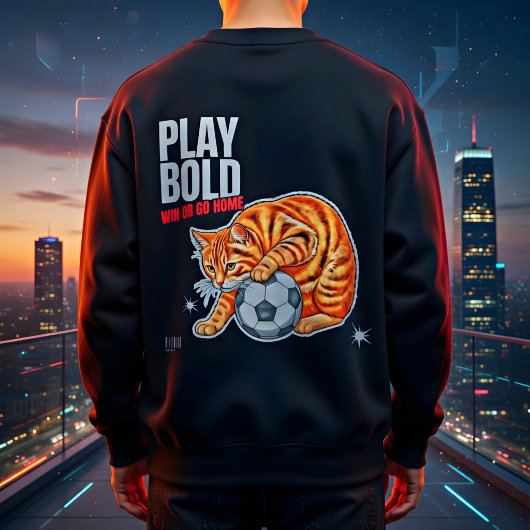 猫好き サッカー 勝負強い プレゼント スウェットシャツ