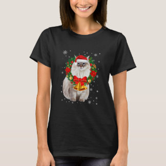 猫好き・シおもしろいベリアン・ツリー Tシャツ