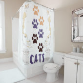 猫好き シャワーカーテン (インサイチュ)
