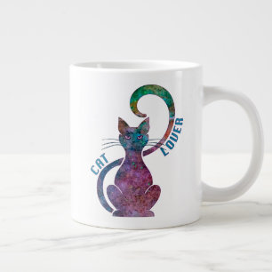 猫好き ジャンボコーヒーマグカップ