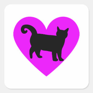 猫好き スクエアシール