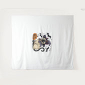 猫好き タペストリー (正面(横))