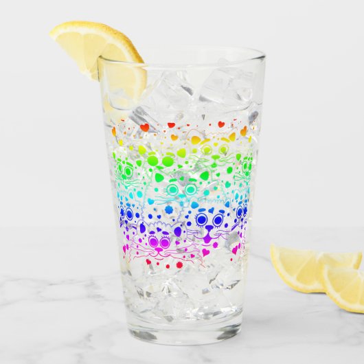 猫好き タンブラーグラス (アイス正面)