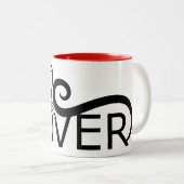 猫好き ツートーンマグカップ (正面右)