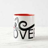 猫好き ツートーンマグカップ (中央)