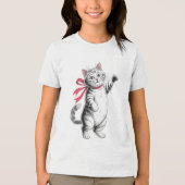 猫好き トライブレンドＴシャツ (正面)