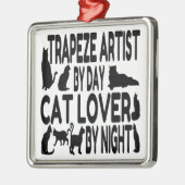 猫好き・トラペーズ・アーティスト メタルオーナメント (左)