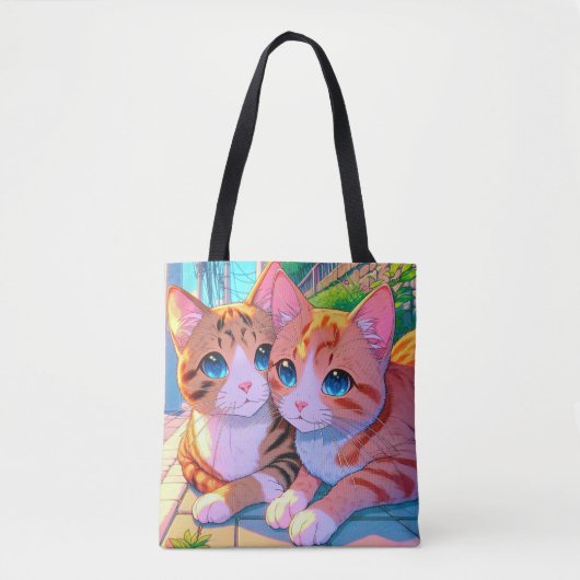 猫好き トートバッグ (正面)
