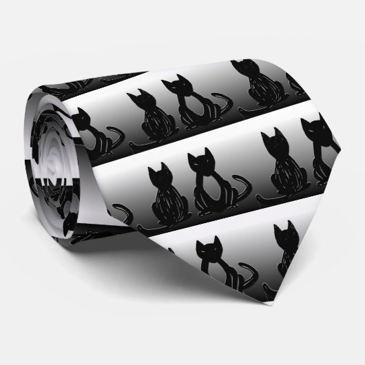 猫好き ネクタイ (ロール)